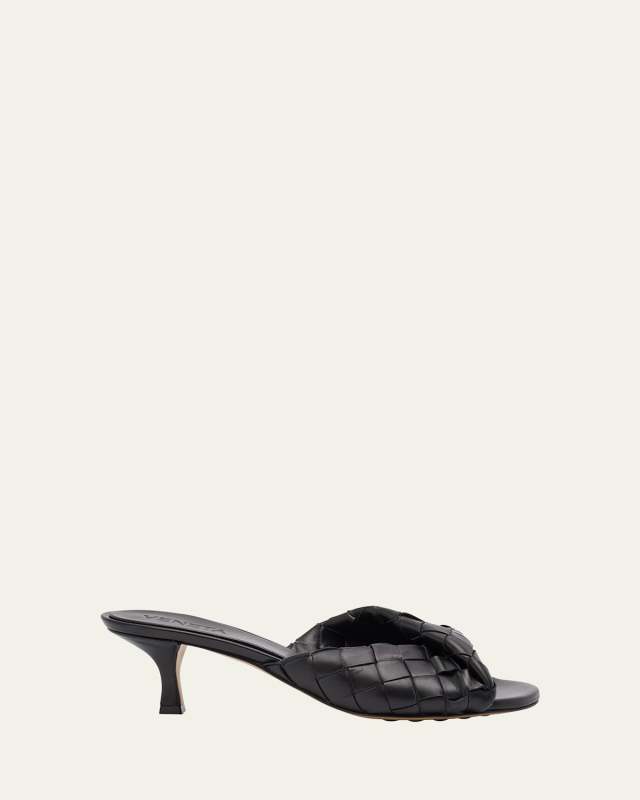 Interciato Woven Twist Mule Sandals